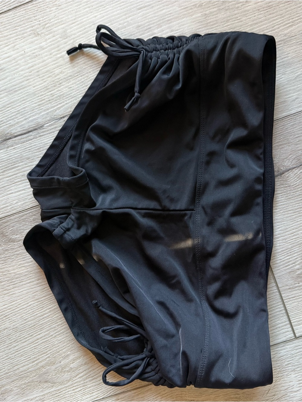 MARINA Black Women's Drawstring Swim Bikini Bottoms